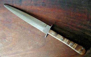 Robert Marek Custom Dagger Handmade Fighting Knife Old Exotic Vintage Woodhandle