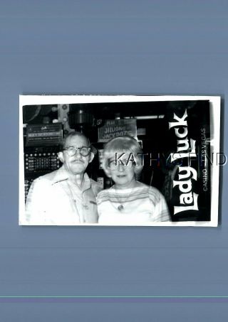 Real Photo Rppc T_6816 Couple Posed At Lady Luck Casino In Las Vegas