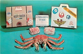 Anchorage,  Alaska,  10th & M Lockers,  Alaska King Crab,  Advertising Postcard