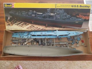 Revell Uss Buckley Wwii Us Navy Destroyer Model Kit Painted