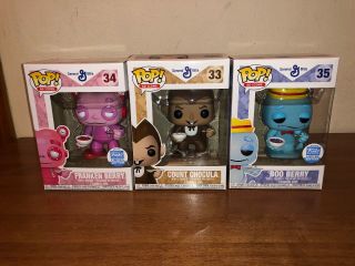Funko Pop Ad Icons Halloween Cereal 3 - Pack Franken/boo Berry/count Chocula Excl