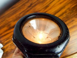 Vintage US Navy Torch Stewart R Browne Electric Flashlight 1940s Bakelite Light 4