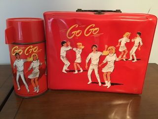 1966 Go Go Vinyl Lunchbox And Thermos