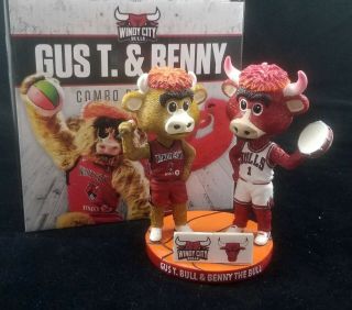 Windy City Chicago Bulls Gus T & Benny Sga Bobblehead Bobble Head
