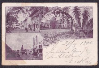 1900s Straits Settlement/malaya/singapore Multiview Raffles Sq,  Museum,  Katong,  Et