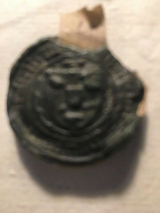 THREE 17TH CENTURY WAX SEALS FROM DOCUMENTS 3