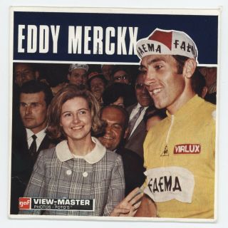 Rare Eddy Merckx Belgian - Made Viewmaster Packet B673 F - N French And Dutch
