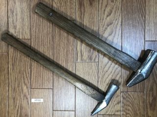 Chisel Hammer Vintage Japanese Forged Iron Tool Set 2 Blacksmith 115/340mm Hp450