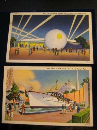 1939 York Worlds Fair Yacht & Zoological Exhibit Two For One Price