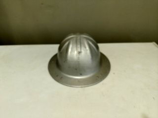 Vintage Bf Mcdonald Aluminum Hard Hat Large With Suspension