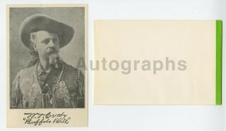 William F.  " Buffalo Bill " Cody - Vintage Show Card In Envelope