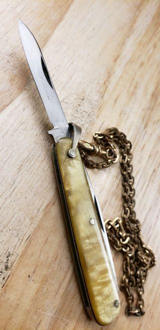 Vintage Esemco Knife/ Esemco Gentlemans Watch Fob Lobster Pocket Knife