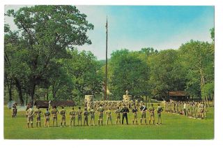 Rock Enon Boy Scout Camp Retreat Ceremony Shenandoah Council Va 1962 Postcard