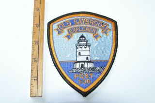 Ct: Old Saybrook Police Explorer Patch " Lighthouse "