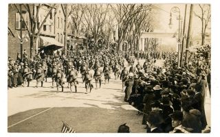 Kingston Ny - Wwi Welcome Home Parade - Rppc Postcard