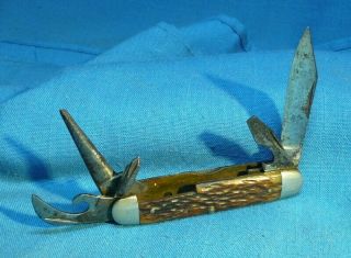 Vintage Ulster Knife Co Craftsman Utility Pocket Knife Phillips Screw Driver "