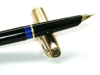 Vintage Pelikan 30 Rolled Gold Fountain Pen,  F - Fine Nib,  Made In Germany 1960s