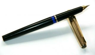 VINTAGE PELIKAN 30 ROLLED GOLD FOUNTAIN PEN,  F - FINE NIB,  MADE IN GERMANY 1960s 2