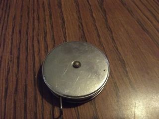 Vintage Lufkin Round Push Button Tape Measure 3