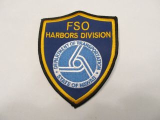 Hawaii State Harbors Div Facility Security Officer Patch