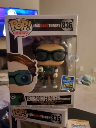 Funko Pop Big Bang Theory Leonard As Green Lantern 2019 Sdcc Walmart Exclusive