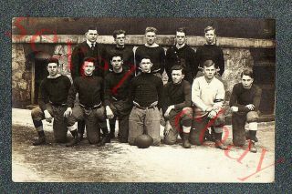 Mt Pleasant (pa?) High School Football Team - Circa 1910 Rppc Photo Grade 4