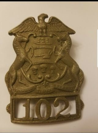 Old,  Obsolete Vintage Pennsylvania Police Hat Badge