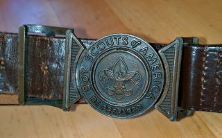 Vintage Boy Scouts Of America Bsa Belt And Buckle 38 " For Your Pants