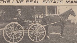 SE Flint MI c.  1899 Advertising MAINES REAL ESTATE Company in the Patterson Block 3