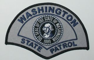Washington State Police Wsp Troopers Highway Patrol Subdued Tactical Swat Patch