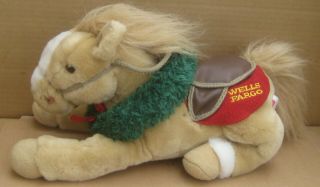 Wells Fargo Buck Horse Tan With Wreath Plush Pony 2003 Stuffed 11 "