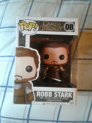 Funko Pop Game Of Thrones Robb Stark 08 With Protector