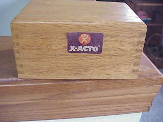 Vintage X - Acto Knife Carving Routing Box 15 Blade Set 3