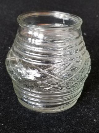 Vintage Jar Light Clear Glass Globe Shade Outdoor Fits 2 7/8 