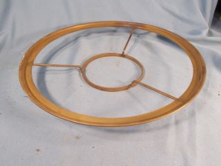 Vintage Brass Oil Lamp 12 Inch Shade Ring Store Lamp 4.  5 " Burner Opening