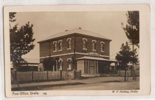 Vintage Postcard Rppc Post Office,  Uralla Nsw 1900s