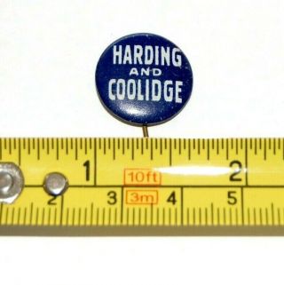 1920 WARREN HARDING CALVIN COOLIDGE campaign pin pinback badge political button 2