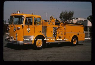 Sunnyvale Ca 1973 Crown Pumper F1710 Fire Apparatus Slide