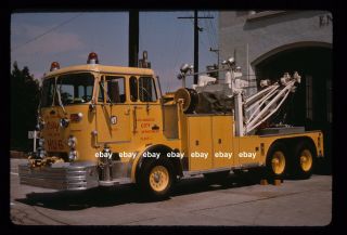 Los Angeles City Hu6 1967 Crown Wrecker Fire Apparatus Slide