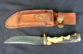 Schrade Usa 153uh Golden Spike Vintage Hunting Knife