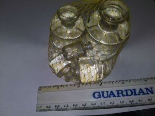 Vintage Glass Weights For Balance Scales in Grams Apothecary Pharmacy Set of 5 2