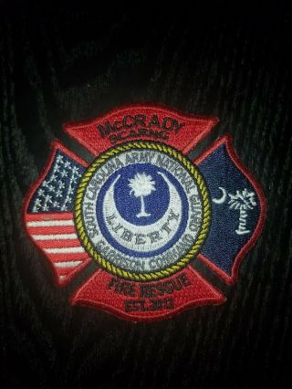 South Carolina Army National Guard Mccrady Fire And Rescue Patch