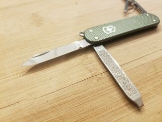 Victorinox Limited Edition 2017 Green Alox Classic SD Swiss Army Knife 6