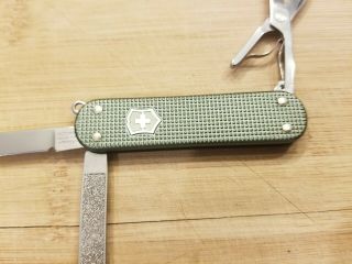 Victorinox Limited Edition 2017 Green Alox Classic SD Swiss Army Knife 7