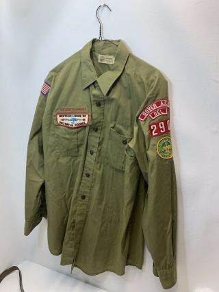 Boy Scout Uniform Shirt Pants Belt Dover A.  F.  B.  Nentego Lodge 20 Patch