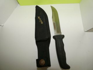 Old Buck Knife Fixed Blade Hunting Knife With Sheath No.  619