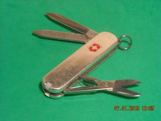 Victorinox Sterling Silver Classic Sd Swiss Army Knife N.  T.