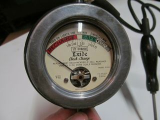 Vintage Exide Check - Charge Battery Tester - Individual Cell Tester - Model P - 60