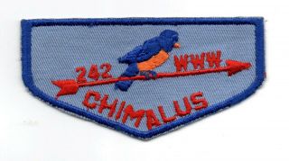 Oa Chimalus Lodge 242 F1a First Flap