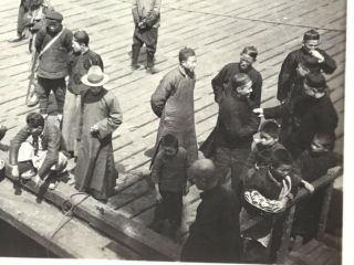 1925 Photo & Negative: Wharf By S.  S.  Fansang At Shanghai,  China